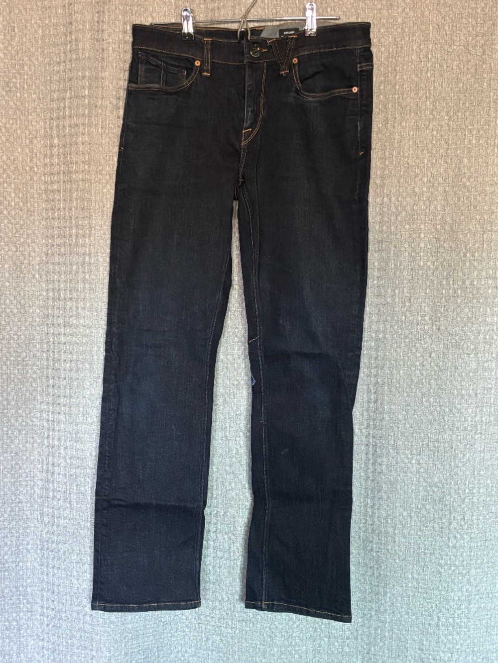 Volcom Solver Modern Straight Dark Wash Jeans Men's 32